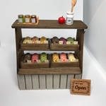 ミニチュアカフェの小さなベーグルカウンター