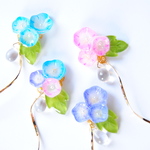  ✿ 朝顔と雫のピアス ✿   