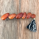 変形アーモンドバレッタ 涼しげ