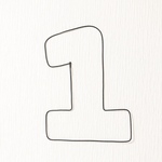 0〜9数字バーナー◎月齢フォト◎誕生日◎ワイヤークラフト