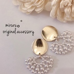 ゴールド×デザインパールピアス♡♡