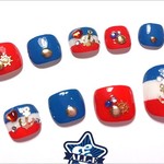 ペディキュアネイルチップ(フットネイル・小さい爪)－マリンネイル・France－