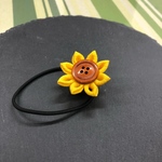 つまみ細工 ひまわりのヘアゴム  #夏の新作デー