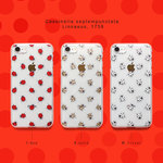 iPhone12mini ケース てんとう虫柄 箔加工 スマホケース