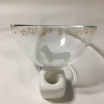コーギー柄ガラスボール