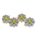 「#3631」 カン付き ゴールド フラワー 金具 ピアス ✴︎2個セット