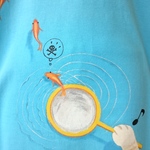 手描き  金魚すくいTシャツ