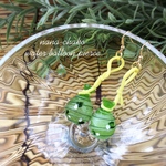 【受注製作】まるで本物。小さな水風船のピアス（Green）