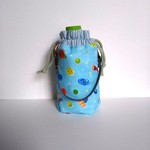男の子用ガーゼの保冷ペットボトルカバー （小）ロケット