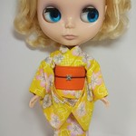 ブライス 浴衣 リカちゃん 浴衣 黄色