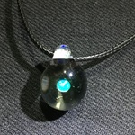 ガラスペンダント　クリアドロップ