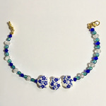 ビーズ羽織紐＊陶器さくら＊