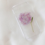 hydrangea 押し花iPhoneケース