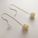 淡水パールのボールピアス
