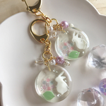 紫陽花うさぎ♡キーホルダー