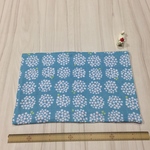 アイスノンカバー 二枚仕立て あじさい(ミントブルー×ピンクに水色ドット)
