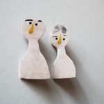 仲良し夫婦のブローチ／Brooch