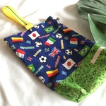 【半額セール】入園入学リバーシブル★シューズケース上履き袋★サッカー国旗