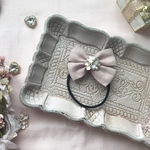 パピヨン❤︎リネンのダブルリボンヘアゴム❤︎