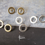 サークルピアス/イヤリング マットゴールド・シルバー PS33 BACCHUS.