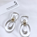 クリア × クリア ピアス  イヤリング