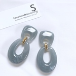 スカイグレー × スカイグレー ピアス  イヤリング