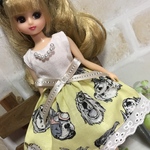 リカちゃん服ワンピース 〜ドッグ・イエロー〜
