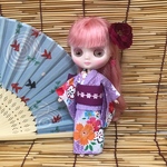 ミディブライス 浴衣 藤