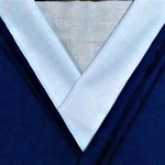 【半衿】翡翠　淡いエメラルドグリーン【半襟】