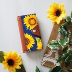 夏の向日葵BLUE◆iPhoneケース◆手帳型スマホケース