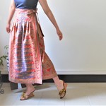 【★バティック祭り♪】バティックのタックですっきりラップスカート