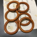 10個 ✦ウッドリングパーツ   39mm