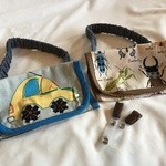 【ｍ様オーダー品】入園入学ゴムベルトつき移動ポケット★昆虫