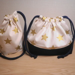 星柄ランチセット（お弁当袋＆コップ袋）