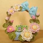 お池にも夏の訪れ♪蓮の花の2wayリース