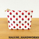 いちご柄 ポケットティッシュ 小物入れポーチ