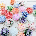 【20個】ミックスカラー🌹薔薇の花ローズ🌹カボション　CB151-