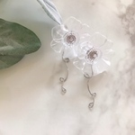お気に入り×50❤︎クリアフラワーのうねうねピアス＊P190605