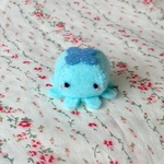 小さなクラゲちゃん(水色) フェルトマスコット