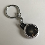 まん丸ダックス ブラタンのキーホルダー