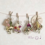 アンティーク調 ドライフラワー スワッグ ガーランド セット