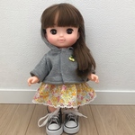 送料無料 ソラン メルちゃん パーカー&花柄ワンピース