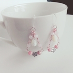 インカローズ＆マザーズオブパール　ピアス