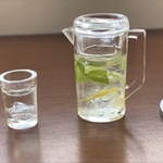 ヒビ有りミニチュアミント水