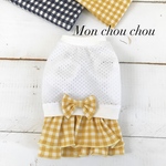 【SALE】犬服 メッシュフリルスカート☆ギンガムチェック 