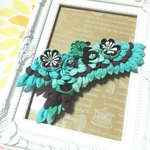 チョコミントのヘアクリップ（チョコミン鳥・イーグルタイプ）