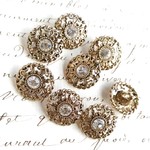 ■限定■8個入■15mm■ビンテージボタン (高級ボタン)　 [610-6] 希少
