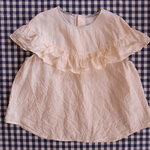 staffonly22様専用　LINEN サークルフリルチュニック　size FREE