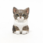 コルクのキジ白子猫・長毛