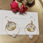 【送料無料!】花畑のフープイヤリング♡ピアス♡